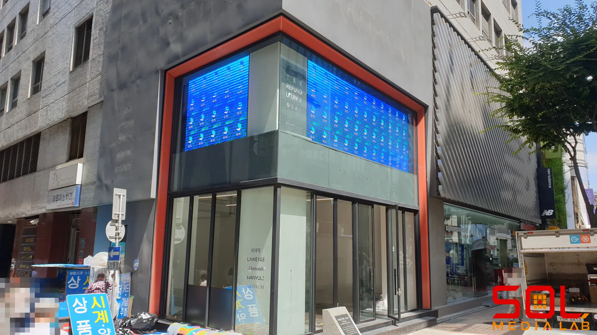 명동 LED 스크린 유지 보수